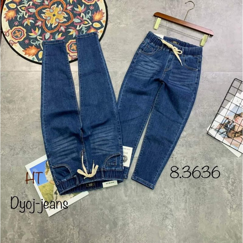 QUẦN BÒ JEANS CẠP CHUN NỮ 38-55kg
