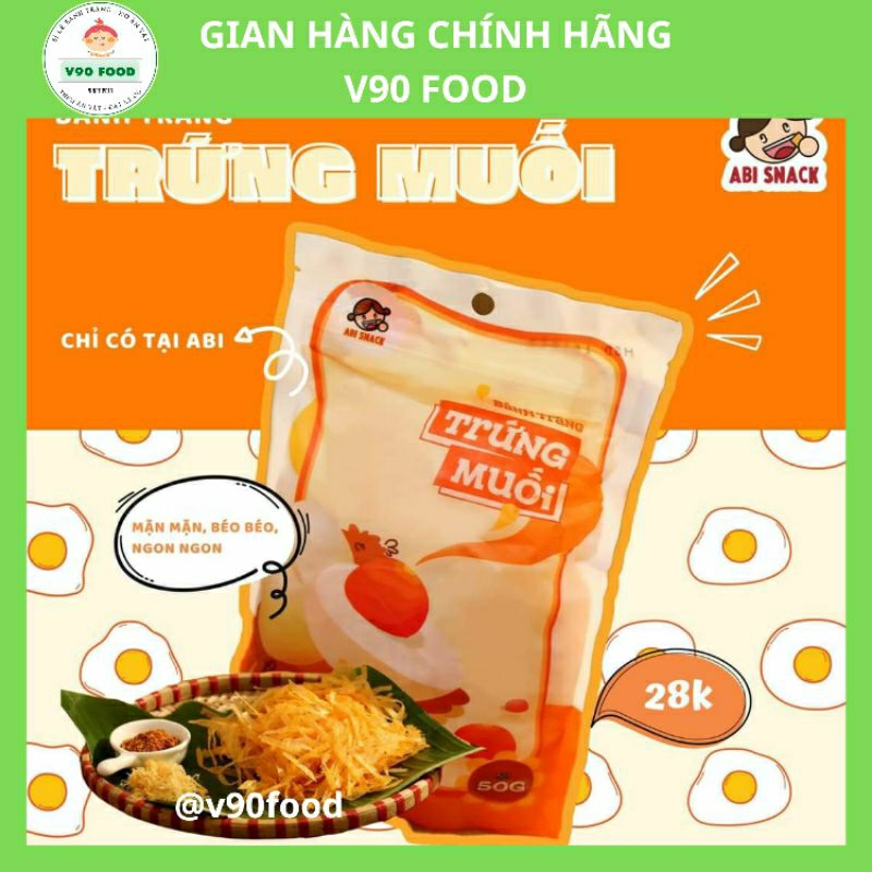 Bánh tráng trứng muối ABI SNACK chính hãng
