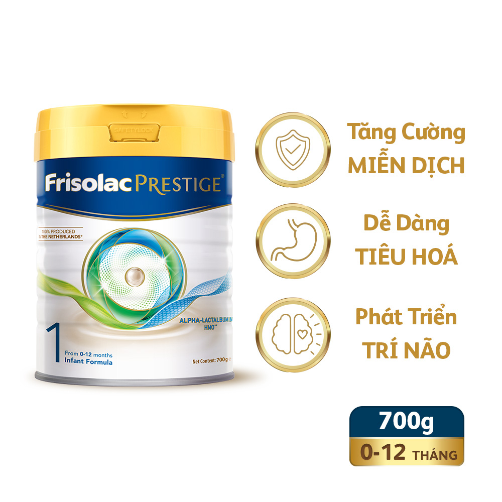 Sữa Dinh Dưỡng Công Thức Frisolac Prestige 1 700g (Dành cho trẻ 0-12 tháng)