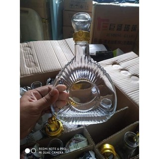 Vỏ chai thủy tinh xo vỏ sò 500ml