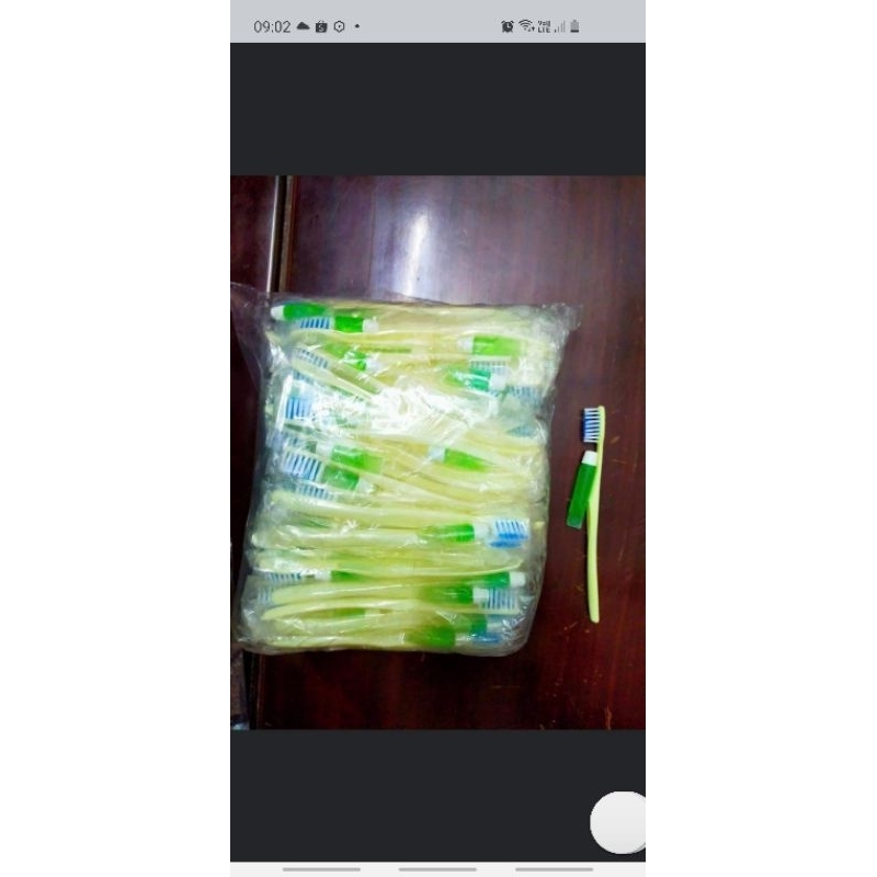 100 bàn chải khách sạn ( kem xanh)
