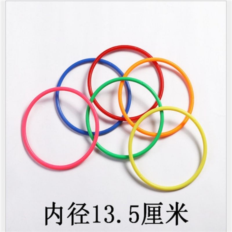Sét 10 vòng tròn nhựa cho trẻ chơi trò chơi đường kính 40cm, 30cm, 14cm