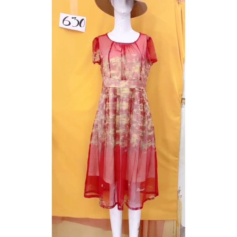 đầm voan phối lưới. S630