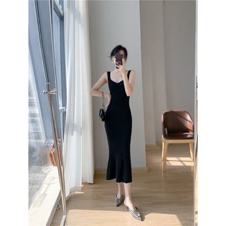 đầm len body dáng đuôi cá