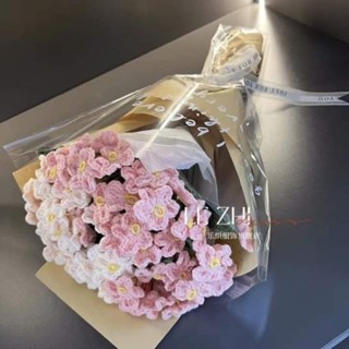   CÓ SẴN  Bó hoa lưu ly bằng len handmade làm quà tặng sinh nhật,lễ 8 3 