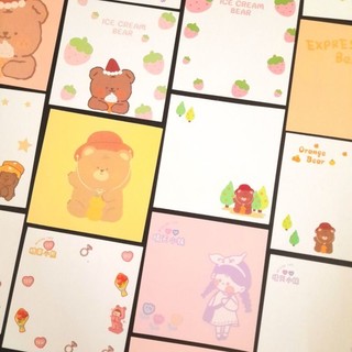 50 tờ giấy note không keo hình ngộ nghĩnh cute