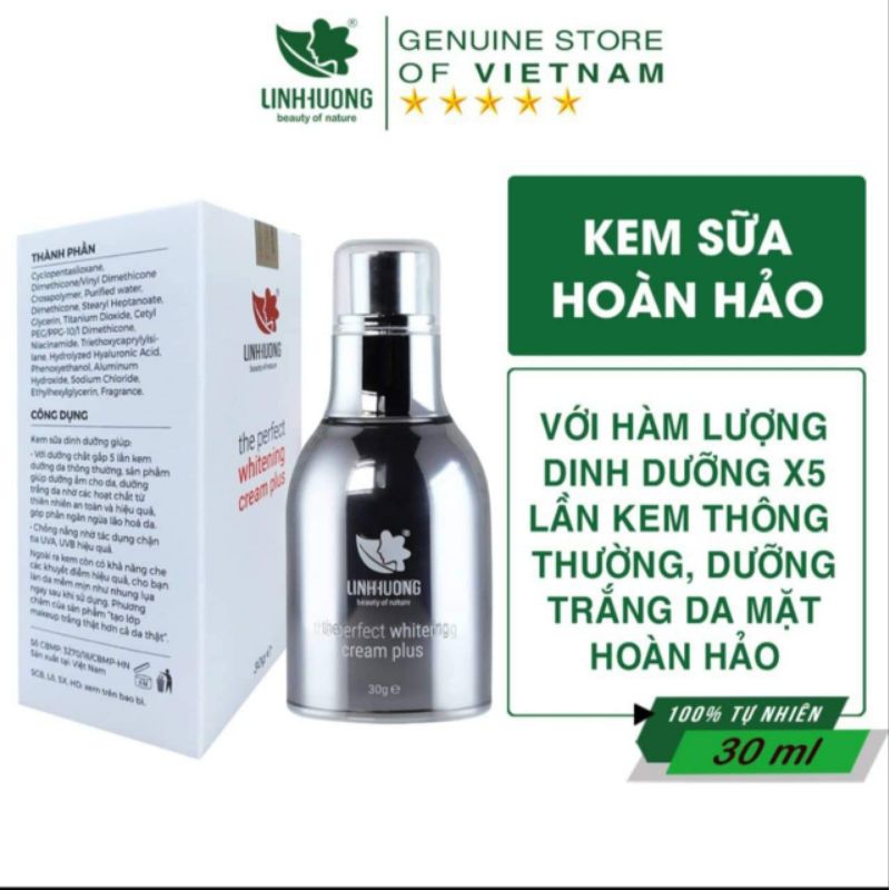 Kem Sữa Linh Hương 30ml, Dưỡng Trắng Da, Chống Nắng, chống lão hóa da, làm mờ nám tàn nhang.