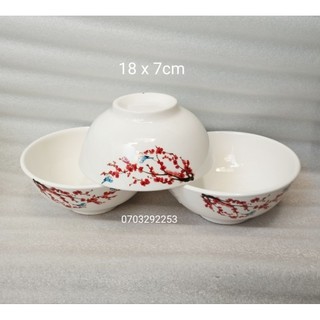 Combo 5 tô sứ ăn phở 18cm họa tiết ngẫu nhiên