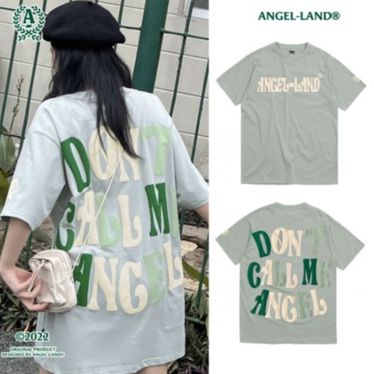 Áo Thun Angel-Land DON'T CALL ME ANGEL TEE PASTEL BLUE - GREEN