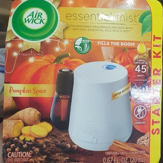 Bộ máy xịt tự động & tinh dầu thơm phòng Air Wick Essential Mist Essential Oils Diffuser+ 1 Refill (Mỹ)