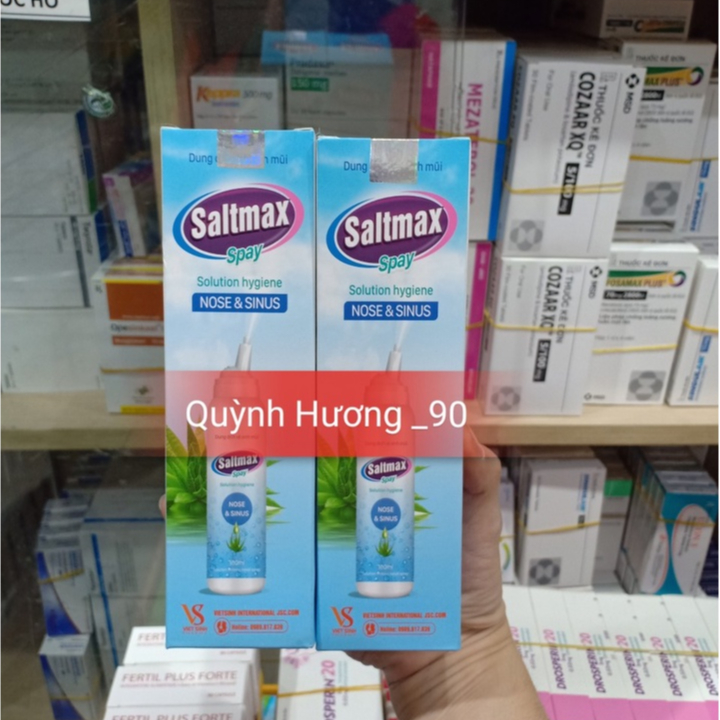 Xịt muối biển Saltmax Spay 100ml giúp làm sạch mũi