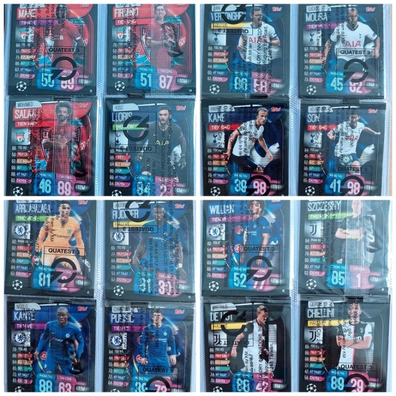 FULL BASE 60 THẺ ĐẦU TIÊN POCA MATCH ATTAX PHIÊN  BẢN SIÊU SAO SÂN CỎ MÙA GIẢI 2019-2020