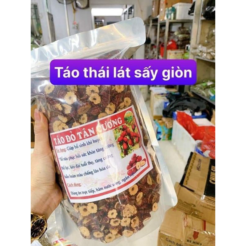 48k/500g táo đỏ thái lát nguyên chất hàng đẹp