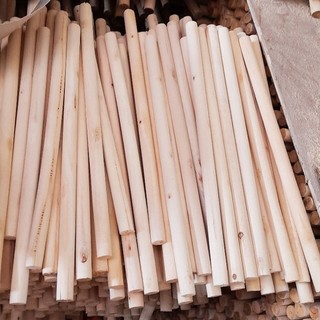 5 Thanh gỗ tròn dài 50cm, 1m2 đường kính 3cm