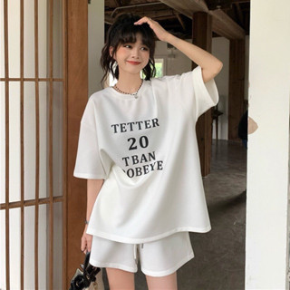 Set đồ bộ nam nữ SAM CLO freesize mặc nhà áo thun tay lỡ phông form rộng + quần đùi in BETTER 20