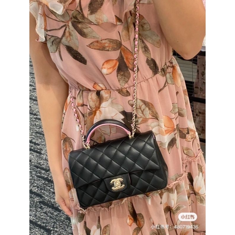 Túi xách nữ C.N mini mix màu phiên bản mới xinh dã man (hồng, trắng ,đen)sz20cm da mịn fullbox vip nam châm