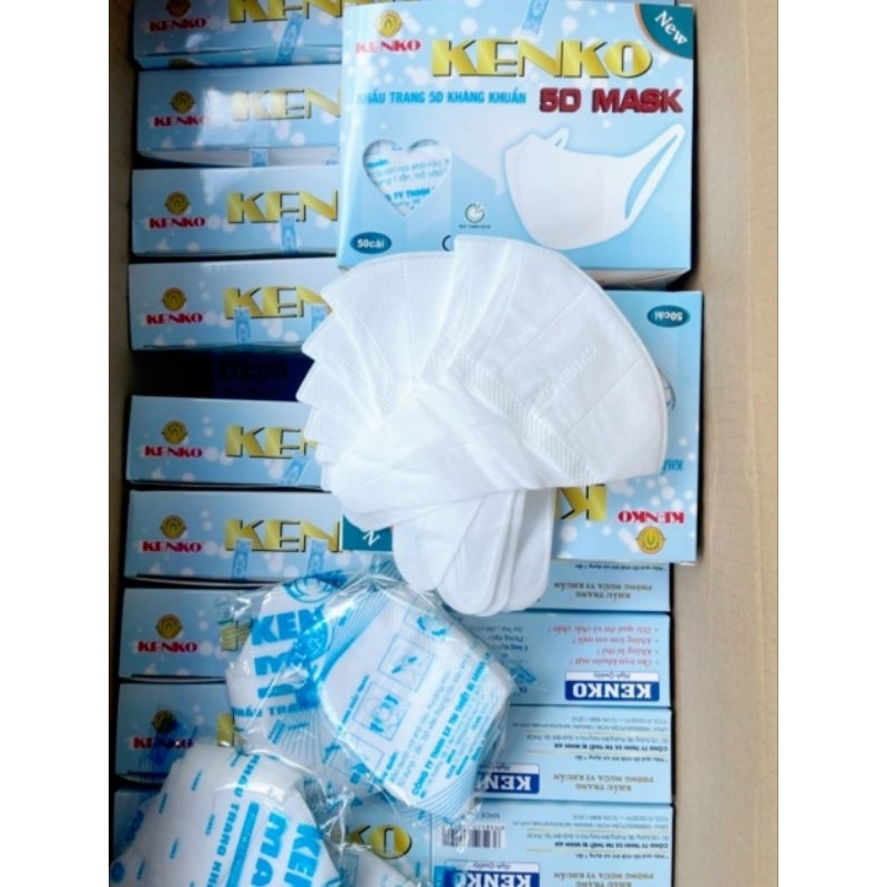 KHẨU TRANG 5D MASK KENKO HỘP 50 CÁI.