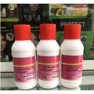 Oxy trợ nhuộm ROSSY 100ml 6%  9%  12%
