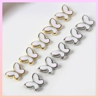 Charm bươm đá trắng,màu vàng,bạc trang trí móng