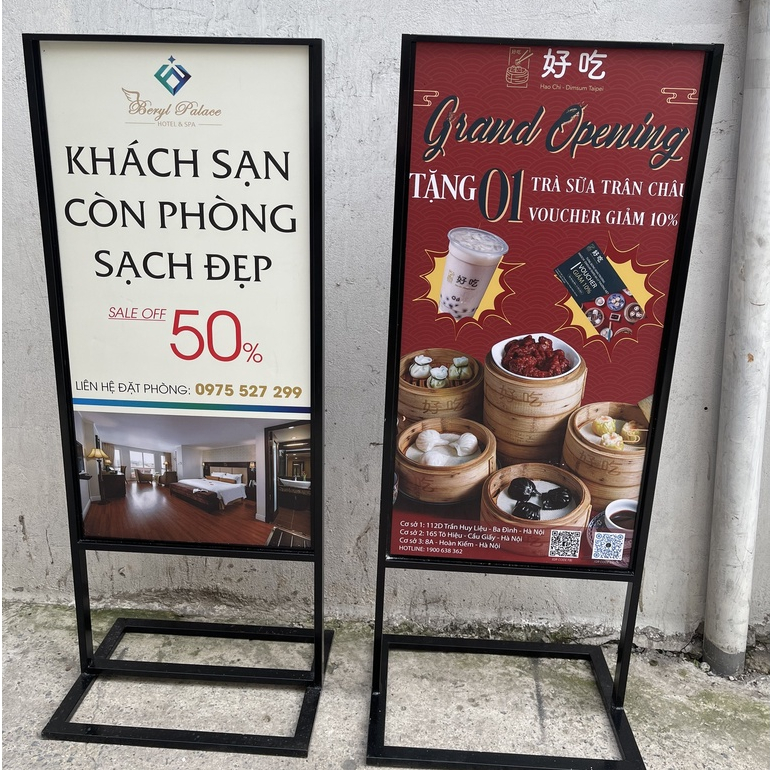 Standee Khung Sắt Ngoài Trời