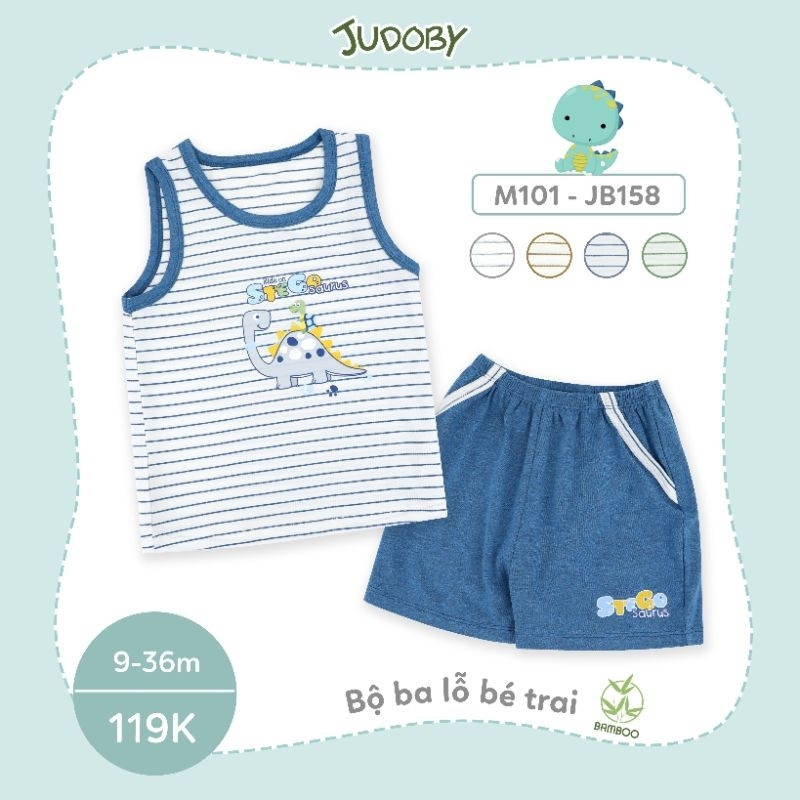 Bộ sát nách/ ba lỗ bé trai Judoby  9-36M JB158