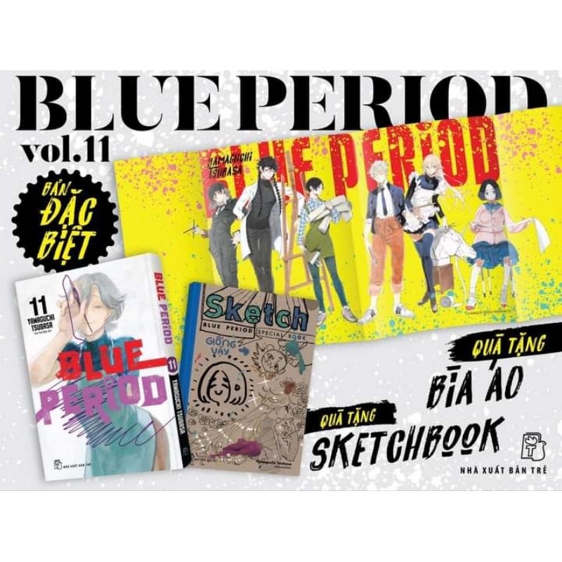 Blue Period 11 đặc biệt bìa áo + mini artbook