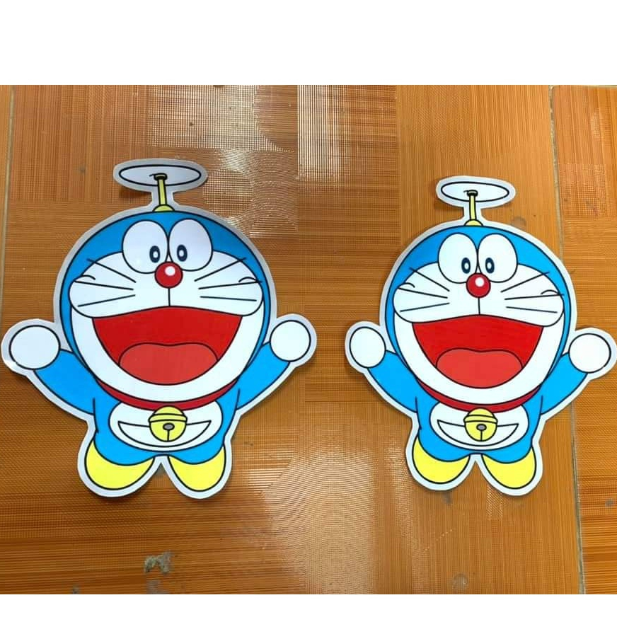 Tem decal Doremon trang trí xe tải. Sticker tem dán hình doremon chống thấm, chống xước. Miếng dán doremon trang trí xe