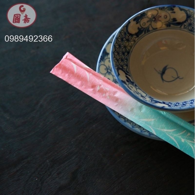 Bao đũa giấy màu trơn dùng 1 lần ở trong nhà hàng, bao đũa 500 tờ