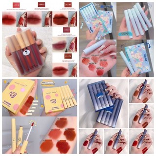 Set son kem lì 5 cây hình gấu muge lee set mini