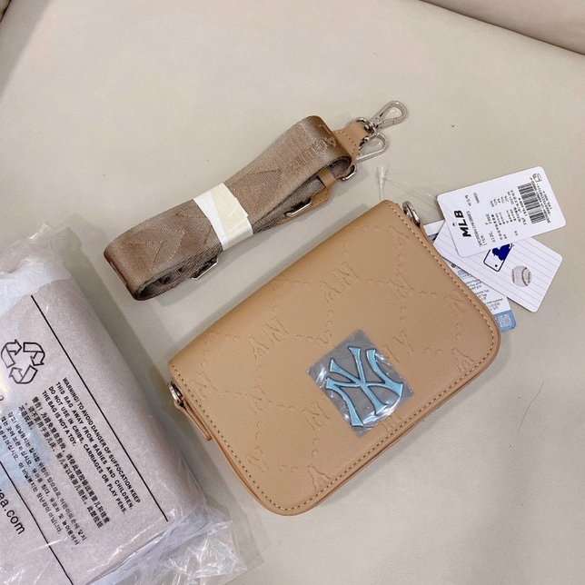 Túi xách nữ M.LB NY đeo chéo JanSi, dáng vuông dây đeo bản to size 18 Fullbox Tag Mac