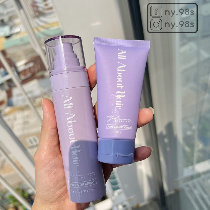 Xịt dưỡng tóc AAH BIOTIN SPRAY - ALL ABOUT HAIR | TẶNG DẦU XẢ BIOTIN 50ml