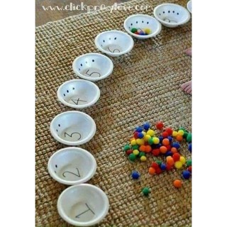 hạt pompom - hạt bông trang trí làm hoa