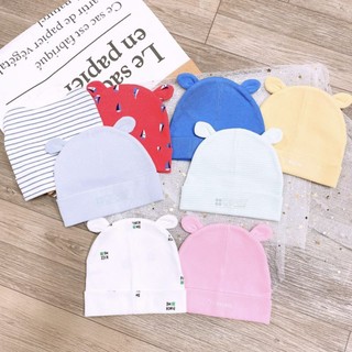 Nón Cotton Tai thỏ mềm mịn co dãn cho bé Sơ Sinh 0-4 tháng tuổi