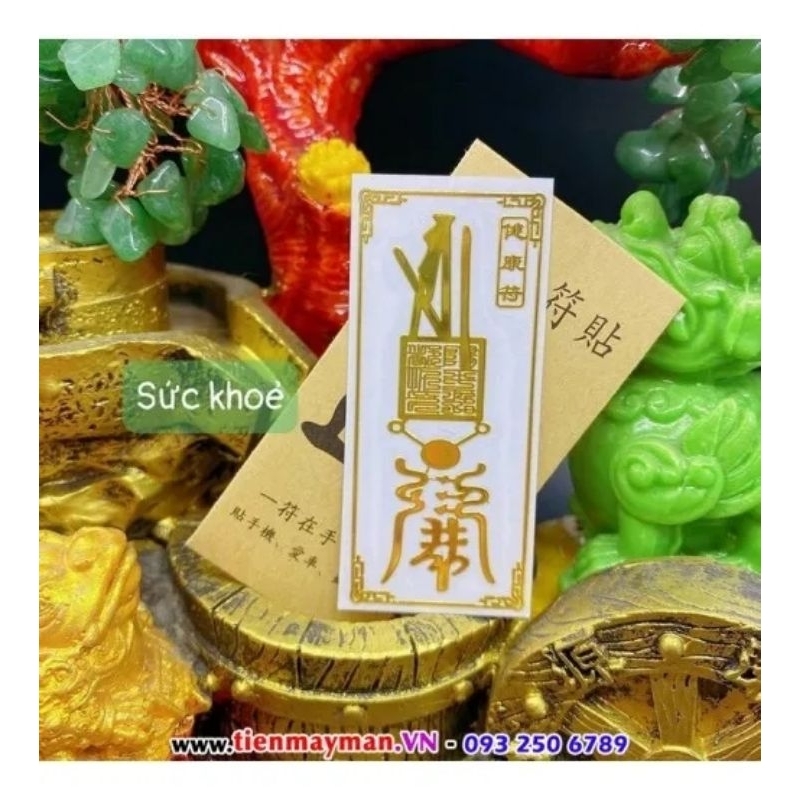 Combo linh phù sức khoẻ và bình an . Linh phù dán điện thoại sức khoẻ và bình an