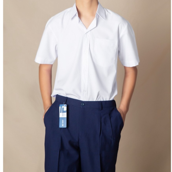 Đồng phục học sinh nam nữ cấp 1,2 - Áo sơ mi học sinh nam, quần tây học sinh lưng thun nam nữ - Danangsale