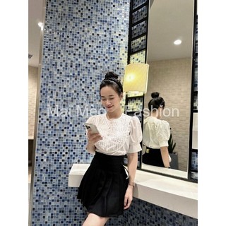 ÁO SƠ MI CROP TOP BIGSIZE CHẤT THÔ LỤA XẾP LY NGỰC TIỂU THƯ