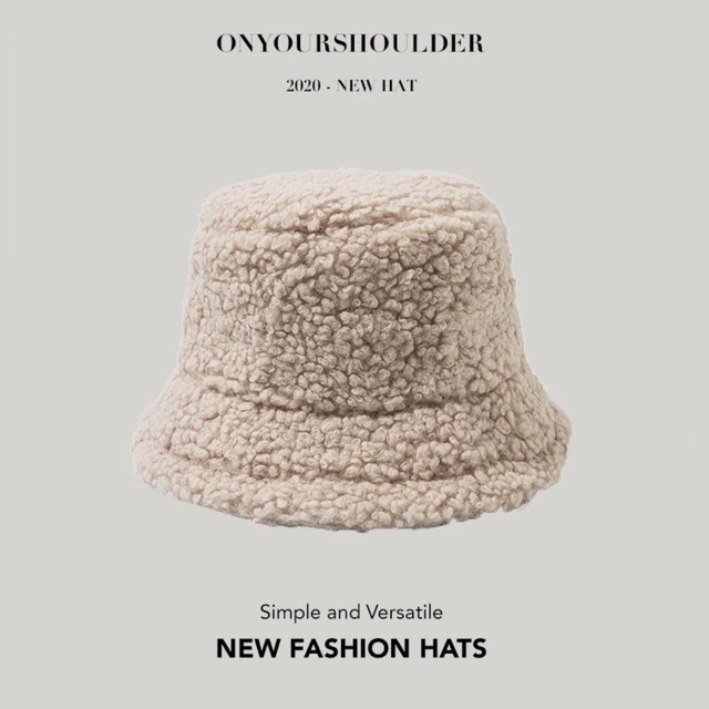 Mũ Bucket Bông thời trang cá tính trendy màu đen nâu be, nón lông hat nam nữ phong cách unisex Onyourshoulder