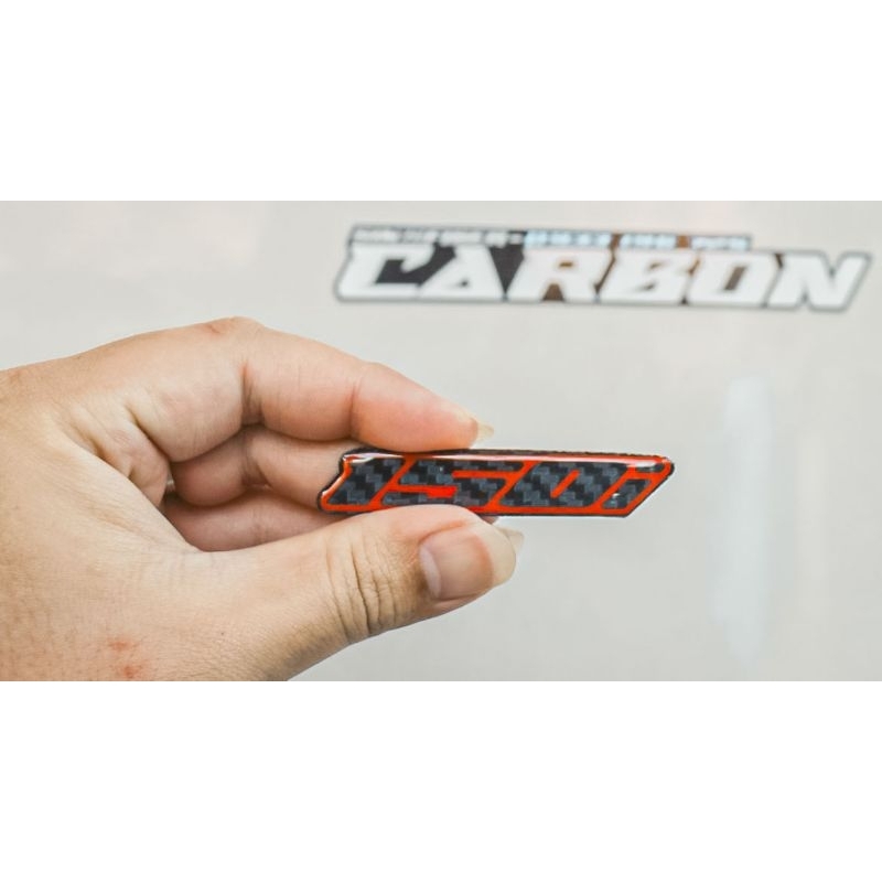Tem Dán 150i Đỏ Đúc Sợi Carbon Fiber 100% Cao Cấp