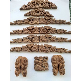 Phụ kiện hoa văn lồng chim gỗ
