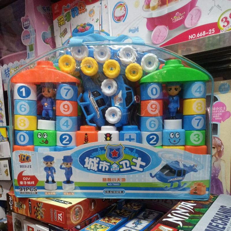 Bộ đồ chơi Xếp hình Người bảo vệ thành phố 6003 gồm 91 chi tiết