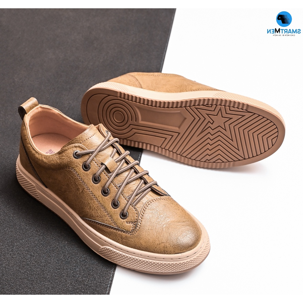 Giày thể thao Tăng chiều cao SMARTMEN DELTA-01 Nâu