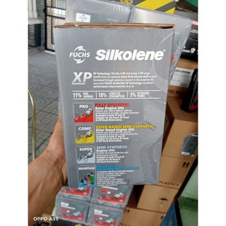 Nhớt Fuchs Silkolene Pro 4 10W40 XP (Hộp 4 Lít) - Nhập Khẩu UK - Nhớt tổng hợp exciter, raider...