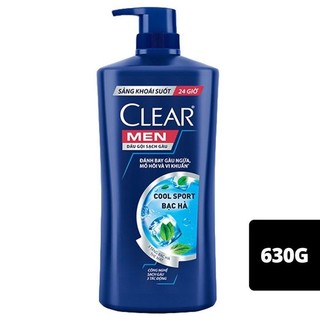 Dầu gội Clear men bạc hà 630g