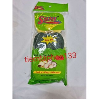combo 3 miếng cước xanh chùi xoong rửa chén bát xoong nồi
