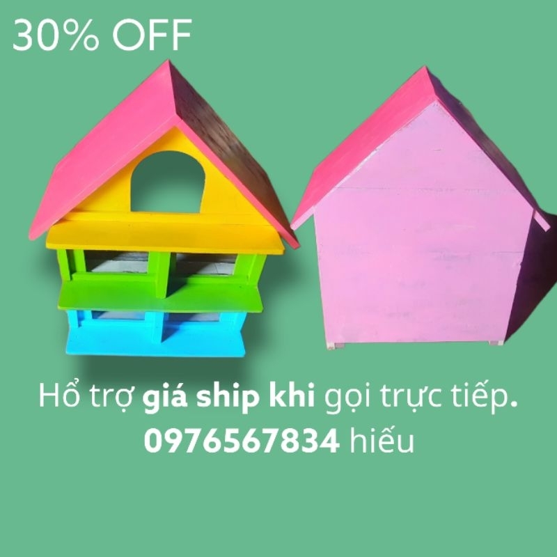 chuồng bồ câu 5 ô. full màu. gỗ thông, hàng kỹ đẹp