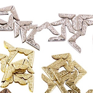 Bịch 20 / 50 Kẹp Góc Làm Bìa Sách / Sổ / Tài Liệu