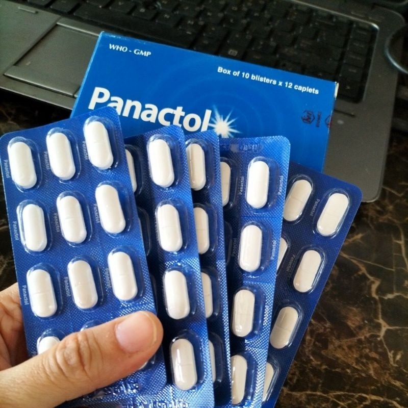 Combo 5vỉ hạ nhiệt ,mát cơ thể panactol xanh (vỉ 12viên)