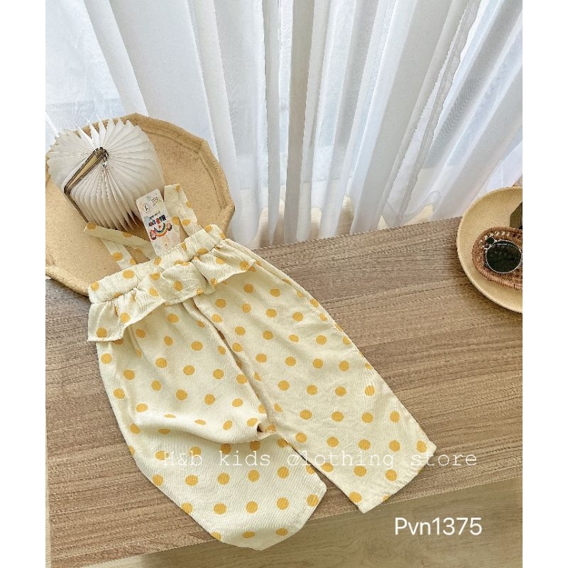 Yếm Jum Đũi Hoạ Tiết Bi Xinh Cho Bé Gái Diện Hè