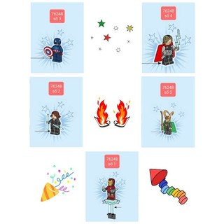 Xếp hình lego nhân vật trong set 76248
