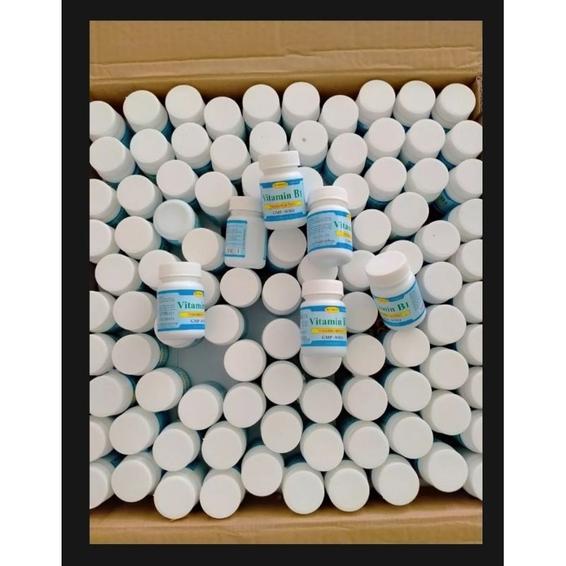 Vitamin B1 viên màu xanh trắng da, giúp mọc tóc nhanh lọ 100v